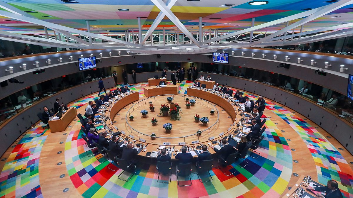Az Európai Tanács üléesterme belülről