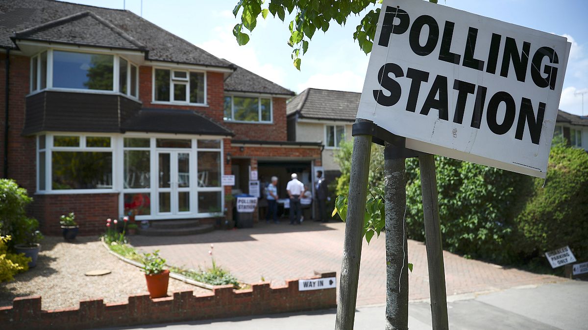 A residential house used as a polling station for the EU elections