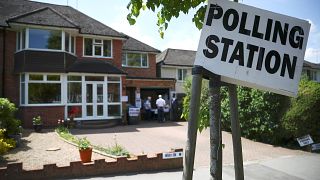 A residential house used as a polling station for the EU elections