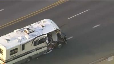 راننده خودروی سرقتی در لس آنجلس حادثه آفرید