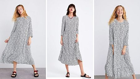 Zara polka dot dress
