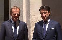 Nomine Ue: il premier Conte incontra il presidente del Consiglio Europeo Tusk a Roma