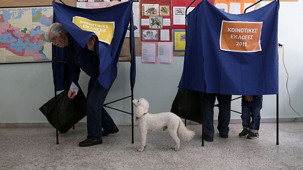 Colegio electoral en Atenas Colegio electoral en Atenas