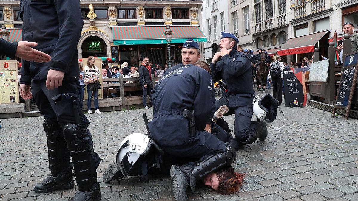 Dramatische Szenen in Brüssel: Etwa 250 Gelbwesten gegen die EU