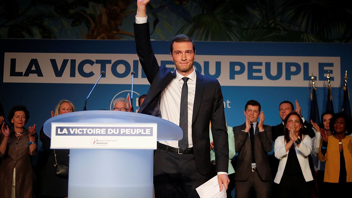 Jordan Bardellam, the top candidate for Le Pen's National Rally party