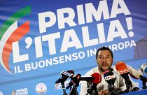 Milano, 26.5.2019. La conferenza stampa di Matteo Salvini post-elezioni.