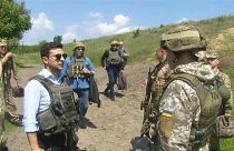 Президент Украины посетил Донбасс