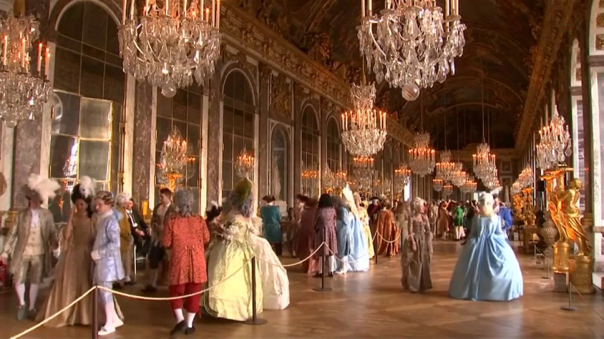 Costumed guests go back centuries at Palace of Versailles