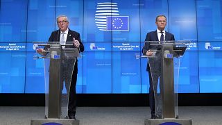 Current Commission President Juncker and Council President Tusk