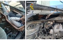 Σοκαριστικές εικόνες: Έκρυψαν μετανάστες σε ταμπλό και μηχανές αυτοκινήτου