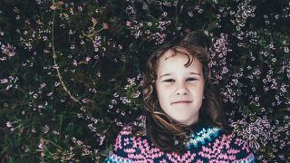 Child in the The New Forest National Park, UK