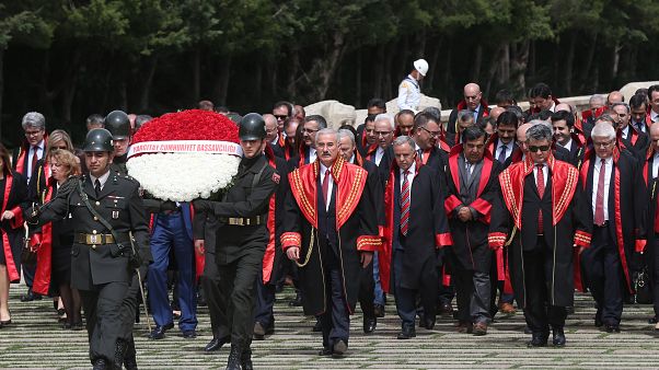 Cumhuriyet savcıları Anıtkabir'i ziyaret etti Cumhuriyet savcıları Anıtkabir'i ziyaret etti