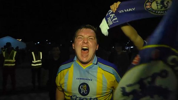 Euforia en el Chelsea tras la victoria en la Liga Europa Euforia en el Chelsea tras la victoria en la Liga Europa