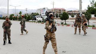İntihar saldırısına müdahale eden Afgan komandolar