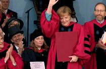 Angela Merkel honorée à Harvard