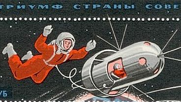 Moskau feiert ersten Weltraum-Spaziergänger Moskau feiert ersten Weltraum-Spaziergänger