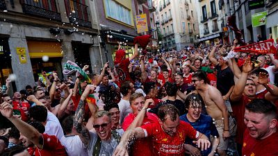 Champions League final fans have been arriving in Madrid for days.