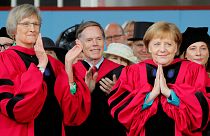 سخنرانی مرکل در هاروارد؛ صدراعظم آلمان از دیوار «جهل» و «کوته فکری» سخن گفت