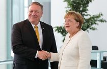 Mike Pompeo and Angela Merkel met in Berlin