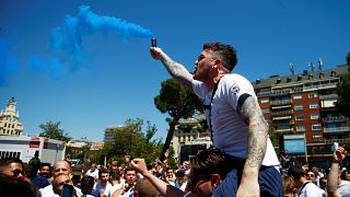 Madrid'de Şampiyonlar Ligi final heyecanı: Taraftarlar sokaklarda
