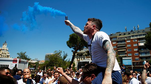 Madrid'de Şampiyonlar Ligi final heyecanı: Taraftarlar sokaklarda Madrid'de Şampiyonlar Ligi final heyecanı: Taraftarlar sokaklarda