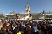 A fiatalokhoz szólt Ferenc pápa Jászvásáron