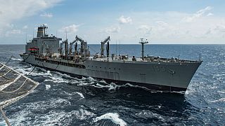 کشتی نظامی آمریکا در دریای چین جنوبی