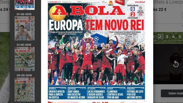 'Europe has a new king' says Portugal's Abola newspaper 'Europe has a new king' says Portugal's Abola newspaper