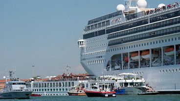 Cruise ship collides with Venice tourist boat, injuring four people