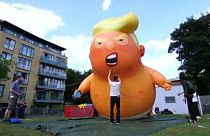 'Bebek Trump' balonu Londra'daki protestolarda yeniden kullanılacak