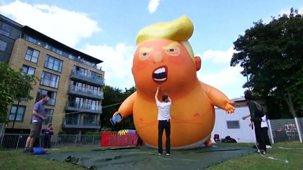 'Bebek Trump' balonu Londra'daki protestolarda yeniden kullanılacak 'Bebek Trump' balonu Londra'daki protestolarda yeniden kullanılacak