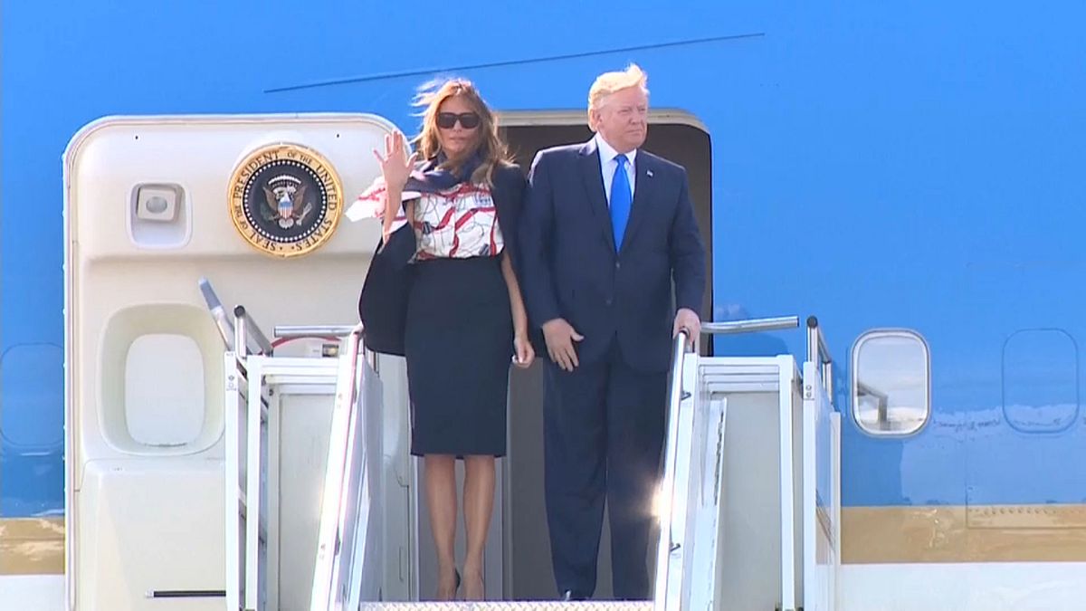 Дональд Трамп и первая леди прибыли с госвизитом в Британию