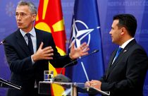Szkopjébe látogatott a NATO főtitkára