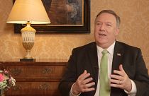 Mike Pompeo spoke to Euronews in The Hague 