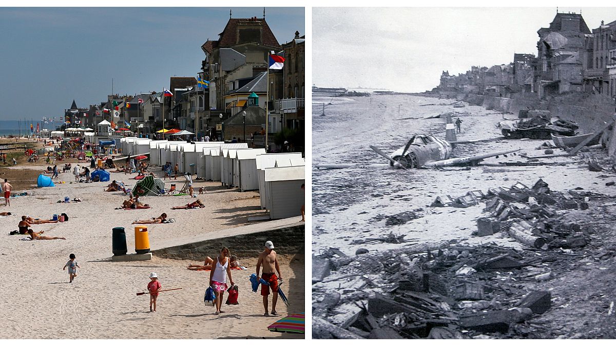 Avant/après : les sites du Débarquement, le Jour J et aujourd’hui