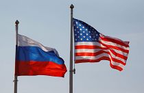 ABD Rusya bayrakları