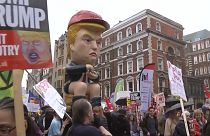 Thousands of protesters march against Trump's UK state visit