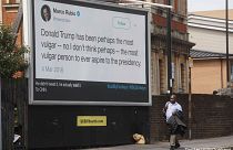 Led By Donkeys 'billboard crusaders' launch campaign in London during Trump visit