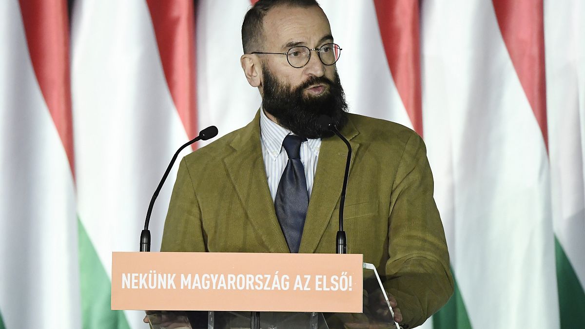 Szájer József beszédet mond a Fidesz EP-kampánynyitóján