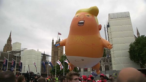 London: Anti-Trump-Proteste nur "Fake News"? London: Anti-Trump-Proteste nur "Fake News"?