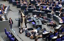 شاهد: نشطاء بيئيون يقتحمون البرلمان الألماني ويفترشون أرضيته