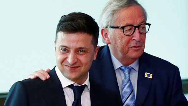 Ucraina: Zelensky incontra Stoltenberg e Juncker a Bruxelles Ucraina: Zelensky incontra Stoltenberg e Juncker a Bruxelles