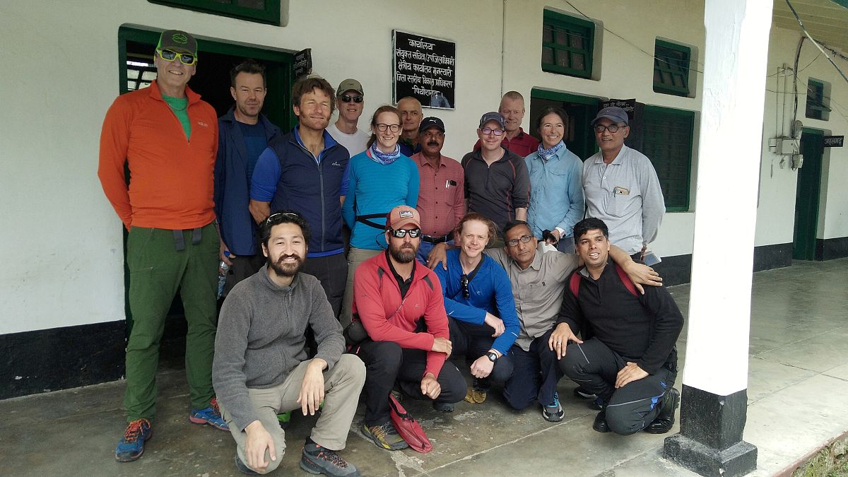 Indian authorities begin mission to remove bodies of missing climbers from mountainside