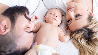 The study links dads' workplace flexibility to moms' postpartum health.