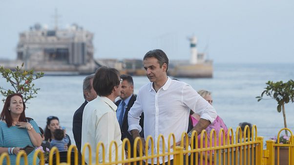 Ο πρόεδρος της ΝΔ Κ Μητσοτάκης, με τον νεοκλεγέντα δήμαρχο, Χρ.Βρετάκο Ο πρόεδρος της ΝΔ Κ Μητσοτάκης, με τον νεοκλεγέντα δήμαρχο, Χρ.Βρετάκο