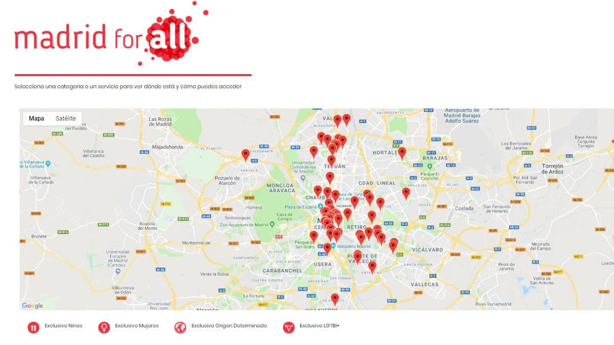 ¿Dónde ir cuando acabas de llegar? Un mapa online busca orientar a los migrantes en Madrid