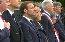 Macron erinnert an Gestapo-Opfer von Caen