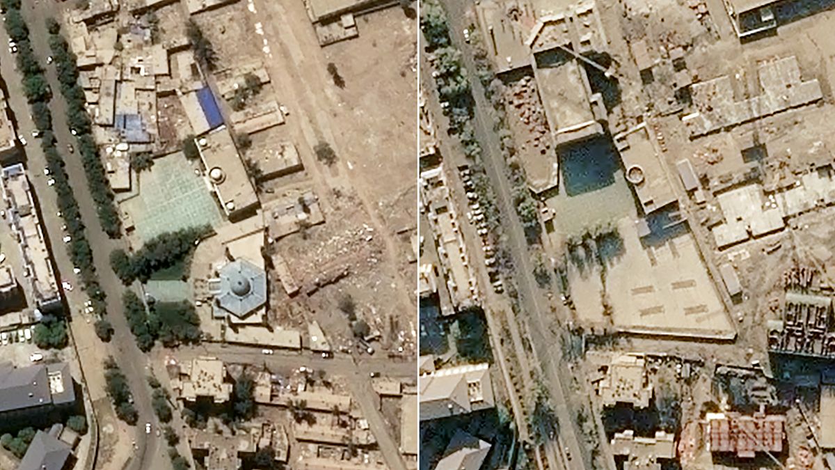 Doğu Türkistan'da Çin'in yıktığı camilerin öncesi ve sonrası uydu görüntülerinde