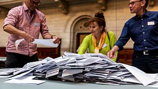 فرز الأصوات في الانتخابات البرلمانية الدنماركية