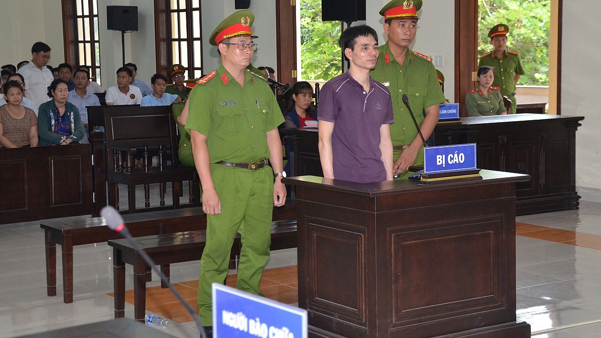المدان الفيتنامي في المحكمة اليوم 